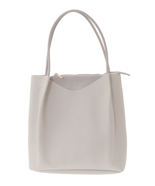 Green Parks(グリーンパークス)の「軽量トートバッグ(トートバッグ・レディース・グレイッシュベージュ/ブラック・FREE)」の9枚目の写真