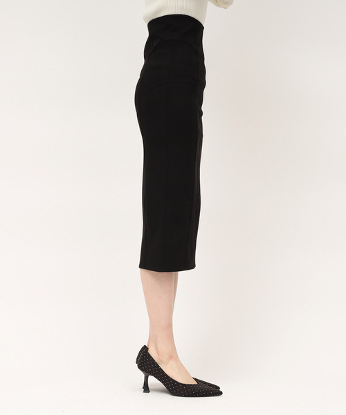 ROYAL PARTY(ロイヤルパーティー)の「ガムストレッチタイトスカート’26s(スカート・レディース・ブラック/ベージュ・MEDIUM/SMALL)」の8枚目の写真