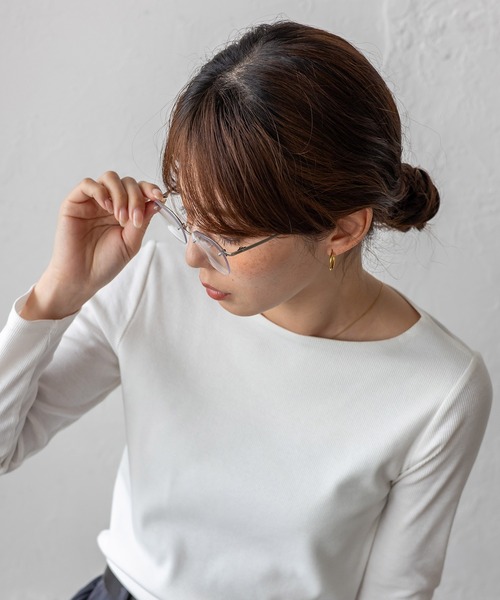VitaFelice（ヴィータフェリーチェ）の「スリムフレーム UVカットサングラス リムレスメガネ 眼鏡 リムレスサングラス（サングラス・レディース・ライトグレー系1/ブラウン系/シルバー系1/シャンパン/ゴールド系2/ライトグレー系2/シルバー系2/ゴールド系1・FREE）」の14枚目の写真
