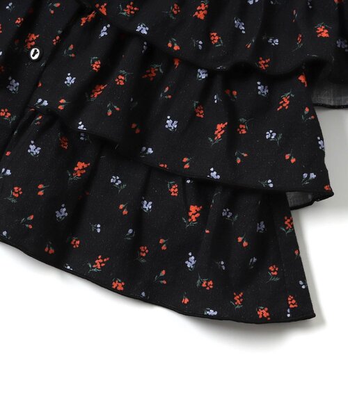 Seraph(セラフ)の「羽織にもなる前あきフリルブラウス_ジュニア対応(シャツ/ブラウス・キッズ・オフホワイト/アイボリー/ブラック・140/130/120/110/100/90/80)」の13枚目の写真