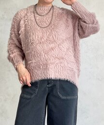 裾カーブシャギープルオーバー