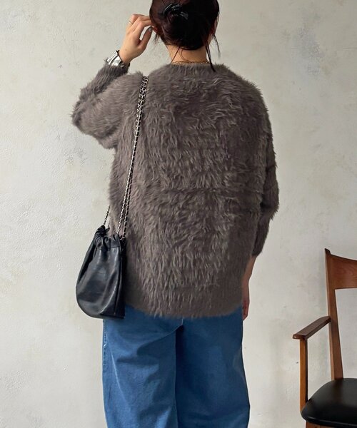 un dix cors（アンディコール）の「裾カーブシャギープルオーバー（ニット/セーター・レディース・ライム/ピンク/チャコールグレー・FREE）」の17枚目の写真