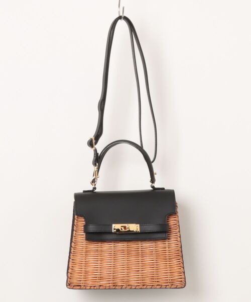 The Bagmati(ザバグマティ)の「【The Bagmati/ザバグマティ】かごバッグ ショルダーバッグ(かごバッグ・レディース・ベージュ×ブラック・FREE)」の16枚目の写真