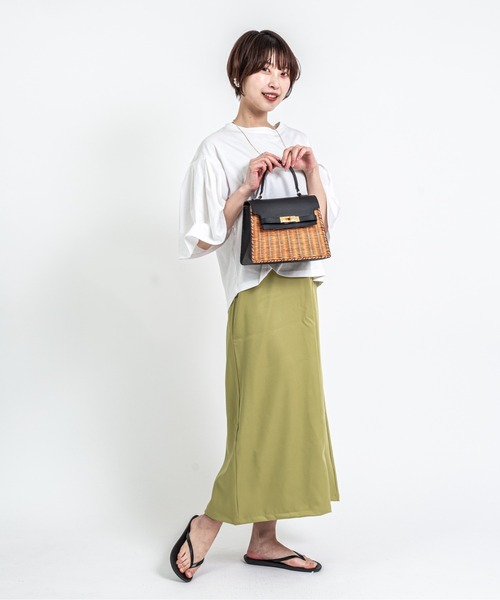 The Bagmati(ザバグマティ)の「【The Bagmati/ザバグマティ】かごバッグ ショルダーバッグ(かごバッグ・レディース・ベージュ×ブラック・FREE)」の9枚目の写真