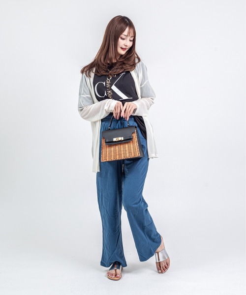 The Bagmati(ザバグマティ)の「【The Bagmati/ザバグマティ】かごバッグ ショルダーバッグ(かごバッグ・レディース・ベージュ×ブラック・FREE)」の14枚目の写真