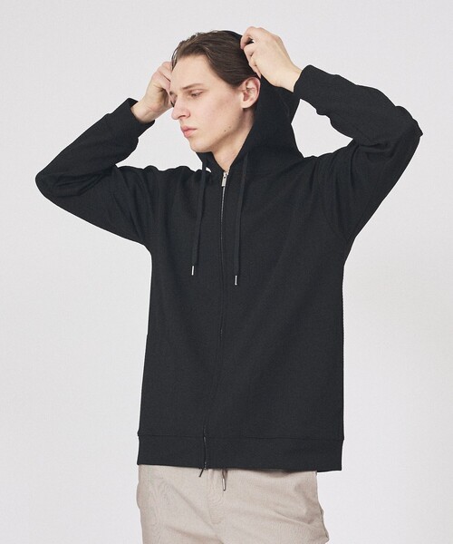 ABAHOUSE GRAY（アバハウスグレイ）の「ヘリンボーン ジャガード ジップパーカー（パーカー・メンズ・グレイッシュブルー/ホワイト/グレイッシュベージュ/ブラック・48/46）」の13枚目の写真