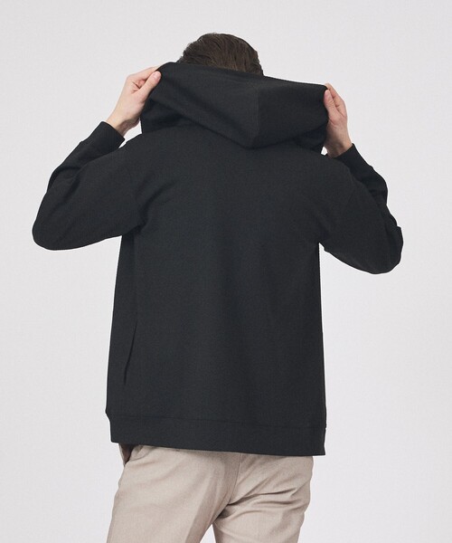 ABAHOUSE GRAY（アバハウスグレイ）の「ヘリンボーン ジャガード ジップパーカー（パーカー・メンズ・グレイッシュブルー/ホワイト/グレイッシュベージュ/ブラック・48/46）」の14枚目の写真