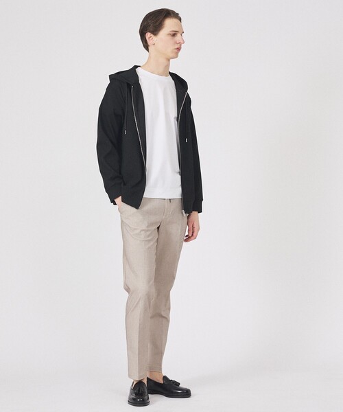 ABAHOUSE GRAY（アバハウスグレイ）の「ヘリンボーン ジャガード ジップパーカー（パーカー・メンズ・グレイッシュブルー/ホワイト/グレイッシュベージュ/ブラック・48/46）」の16枚目の写真