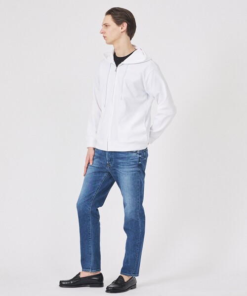 ABAHOUSE GRAY（アバハウスグレイ）の「ヘリンボーン ジャガード ジップパーカー（パーカー・メンズ・グレイッシュブルー/ホワイト/グレイッシュベージュ/ブラック・48/46）」の21枚目の写真