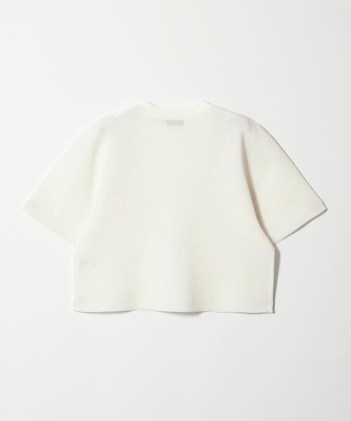 EMMEL REFINES（エメルリファインズ）の「＜EMMEL REFINES＞EM HW フラワーモチーフ ショートスリーブ ニット（ニット/セーター・レディース・ホワイト/ブラック・FREE）」の13枚目の写真