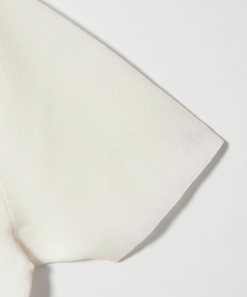 EMMEL REFINES（エメルリファインズ）の「＜EMMEL REFINES＞EM HW フラワーモチーフ ショートスリーブ ニット（ニット/セーター・レディース・ホワイト/ブラック・FREE）」の15枚目の写真