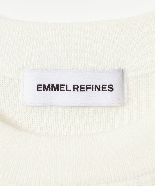 EMMEL REFINES（エメルリファインズ）の「＜EMMEL REFINES＞EM HW フラワーモチーフ ショートスリーブ ニット（ニット/セーター・レディース・ホワイト/ブラック・FREE）」の17枚目の写真