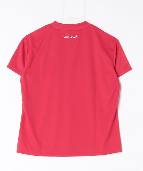 VIVA HEART（ビバハート）の「【VIVA　HEART/GOLF】 ボックスロゴグラフィック半袖モックネック（ポロシャツ・レディース・イエロー/ホワイト/ピンク・38/40/42）」の4枚目の写真