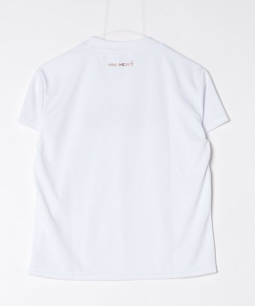 VIVA HEART（ビバハート）の「【VIVA　HEART/GOLF】 ボックスロゴグラフィック半袖モックネック（ポロシャツ・レディース・イエロー/ホワイト/ピンク・38/40/42）」の5枚目の写真