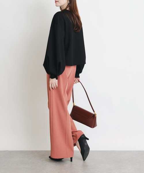 PICCIN PERLA(ピッチンペルラ)の「ボリュームスリーブプルオーバー(Tシャツ/カットソー・レディース・オフホワイト/ブラック・M)」の9枚目の写真