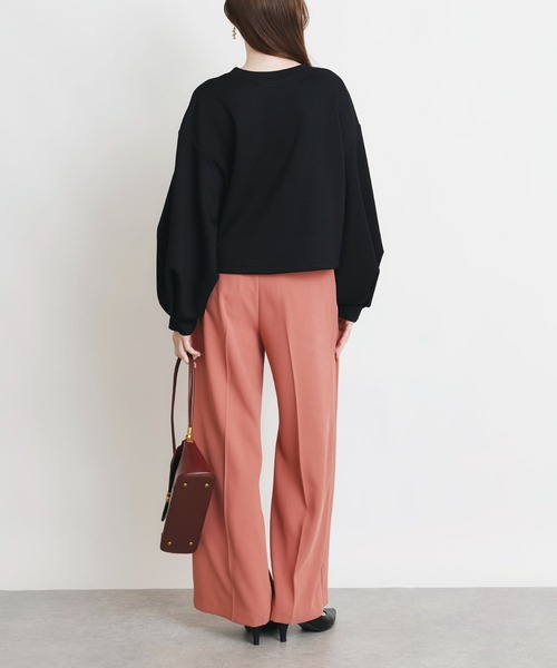 PICCIN PERLA(ピッチンペルラ)の「ボリュームスリーブプルオーバー(Tシャツ/カットソー・レディース・オフホワイト/ブラック・M)」の10枚目の写真