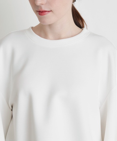 PICCIN PERLA(ピッチンペルラ)の「ボリュームスリーブプルオーバー(Tシャツ/カットソー・レディース・オフホワイト/ブラック・M)」の11枚目の写真