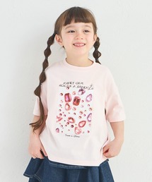 pairmanon（ペアマノン）の「【綿100%】ガールズ キラキラ ビジューフォトTシャツ（Tシャツ/カットソー）」