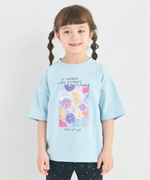 pairmanon（ペアマノン）の「【綿100%】ガールズ キラキラ ビジューフォトTシャツ（Tシャツ/カットソー）」