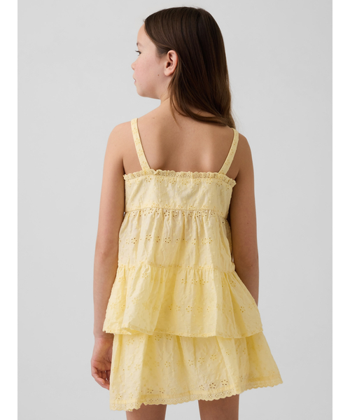 GAP(ギャップ)の「ティアード アイレット タンクトップ (キッズ)(シャツ/ブラウス・キッズ・イエロー/オフホワイト・110cm/120cm/130cm/140cm/150cm/160cm)」の5枚目の写真