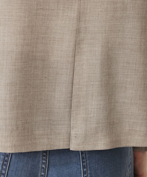 MACKINTOSH LONDON(マッキントッシュ ロンドン)の「ポリエステルウールビエラジャケット(テーラードジャケット・レディース・ベージュ/ブラック・40/38)」の10枚目の写真