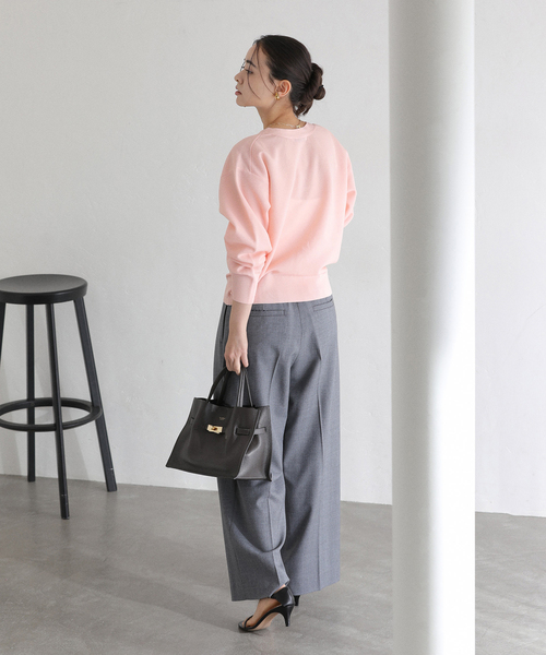 La TOTALITE（ラトータリテ）の「【洗える】接結シアーVカーディガン（カーディガン/ボレロ・レディース・ピンク系その他/イエロー/ホワイト・FREE）」の15枚目の写真