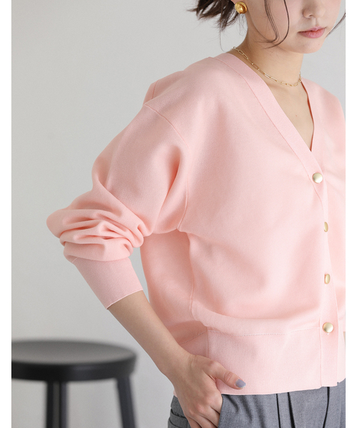 La TOTALITE（ラトータリテ）の「【洗える】接結シアーVカーディガン（カーディガン/ボレロ・レディース・ピンク系その他/イエロー/ホワイト・FREE）」の18枚目の写真