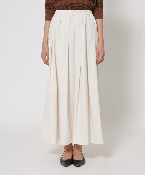 BABYLONE（バビロン）の「【多機能素材】ナイロンタフタスカート（スカート・レディース・ホワイト/ベージュ・フリー）」の4枚目の写真