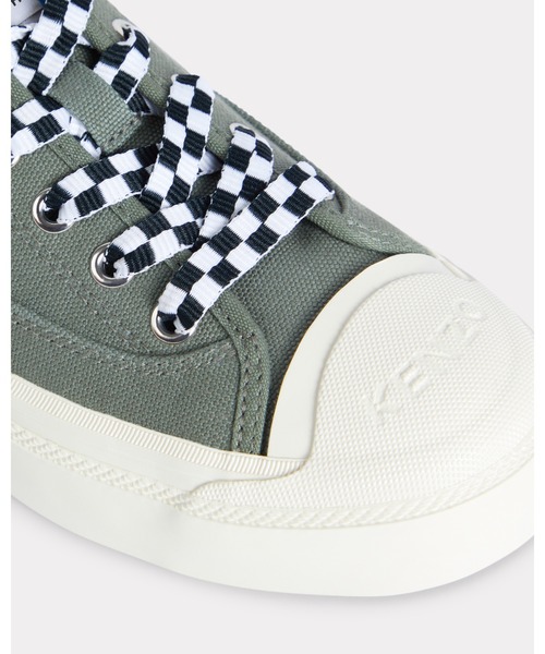 KENZO(ケンゾー)の「'KENZO Hoshi' ロートップ スニーカー イン コットンキャンバス(スニーカー・メンズ・グリーン系その他3・42/40/41)」の2枚目の写真