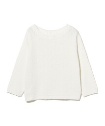 Demi-Luxe BEAMS | コットン ローゲージ ロングスリーブ プルオーバー(ニット/セーター)