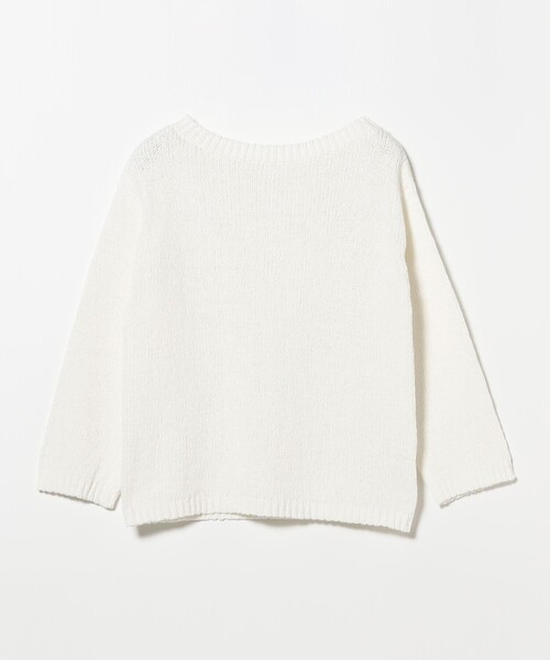 Demi-Luxe BEAMS（デミルクス ビームス）の「コットン ローゲージ ロングスリーブ プルオーバー（ニット/セーター・レディース・イエロー系その他2/ホワイト・ONE SIZE）」の9枚目の写真