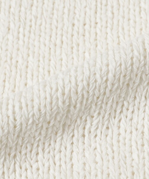 Demi-Luxe BEAMS（デミルクス ビームス）の「コットン ローゲージ ロングスリーブ プルオーバー（ニット/セーター・レディース・イエロー系その他2/ホワイト・ONE SIZE）」の10枚目の写真