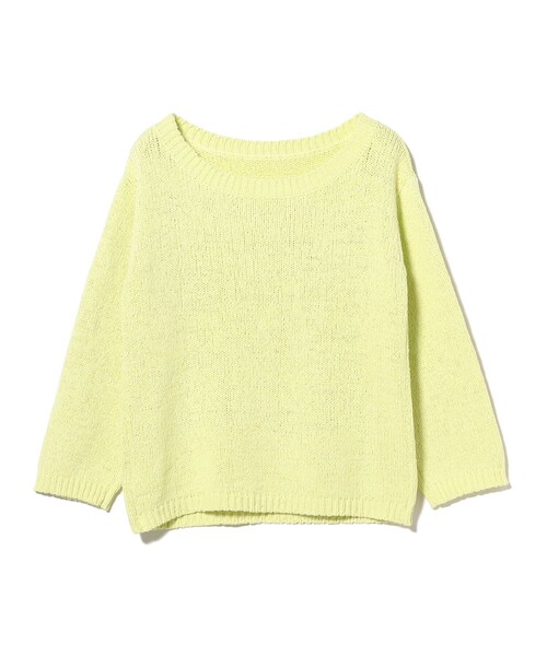 Demi-Luxe BEAMS（デミルクス ビームス）の「コットン ローゲージ ロングスリーブ プルオーバー（ニット/セーター・レディース・イエロー系その他2/ホワイト・ONE SIZE）」の11枚目の写真