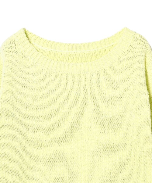 Demi-Luxe BEAMS（デミルクス ビームス）の「コットン ローゲージ ロングスリーブ プルオーバー（ニット/セーター・レディース・イエロー系その他2/ホワイト・ONE SIZE）」の12枚目の写真