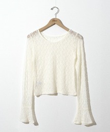 flower | シアーフラワートップ(Tシャツ/カットソー)