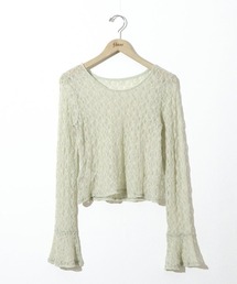 flower | シアーフラワートップ(Tシャツ/カットソー)