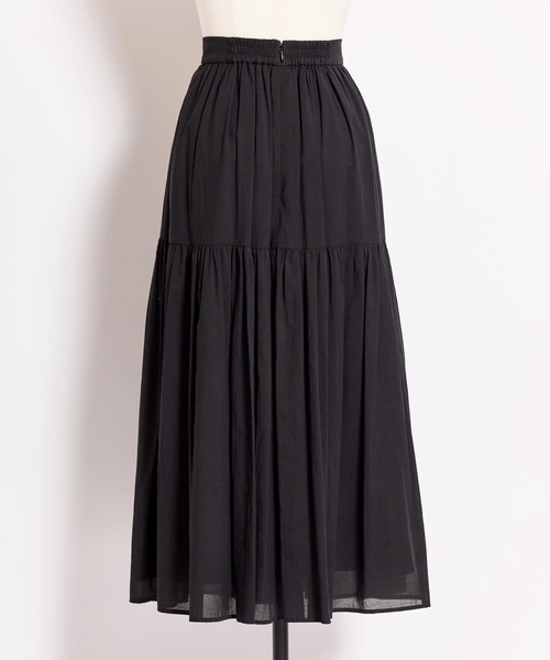 NOELA（ノエラ）の「ボリュームシアーフレアスカート（スカート・レディース・ブラック/オフホワイト/ブルー・S/M）」の16枚目の写真