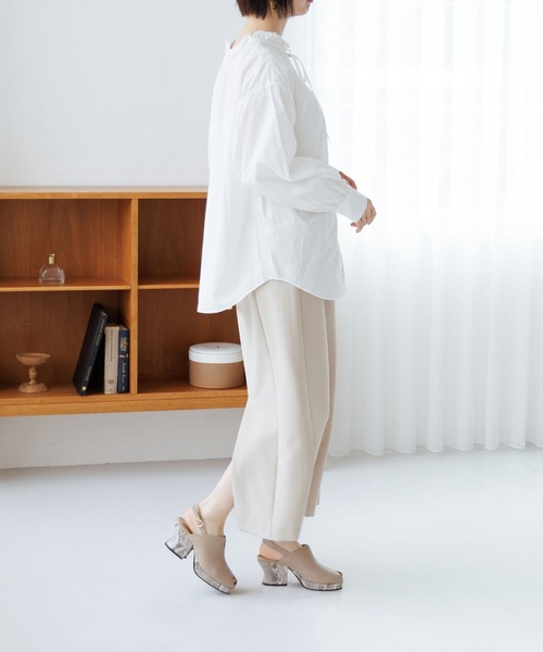 HIMIKO（ヒミコ）の「【HIMIKO】【撥水】ピープトゥカバードサンダル/661206（サンダル・レディース・ブラック/ブルー系その他/ベージュ・23.5cm/23.0cm/25.5cm/24.5cm/22.0cm/22.5cm/25.0cm/24.0cm）」の16枚目の写真