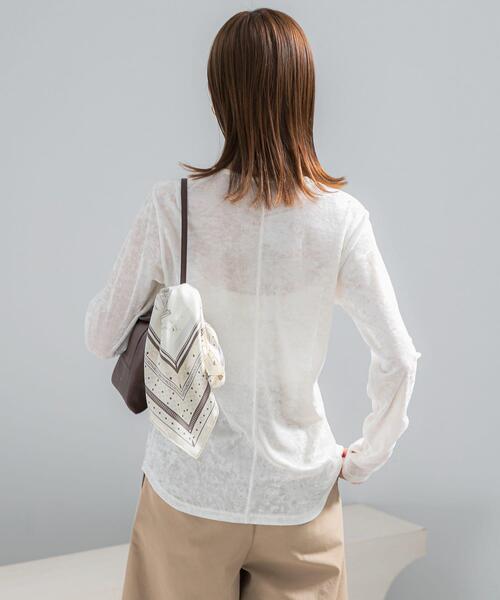 URBAN RESEARCH ROSSO WOMEN(アーバンリサーチ ロッソ)の「シアーベロアデザインプルオーバー(その他トップス・レディース・ブルー/オフホワイト・FREE)」の18枚目の写真