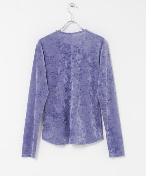 URBAN RESEARCH ROSSO WOMEN(アーバンリサーチ ロッソ)の「シアーベロアデザインプルオーバー(その他トップス・レディース・ブルー/オフホワイト・FREE)」の8枚目の写真