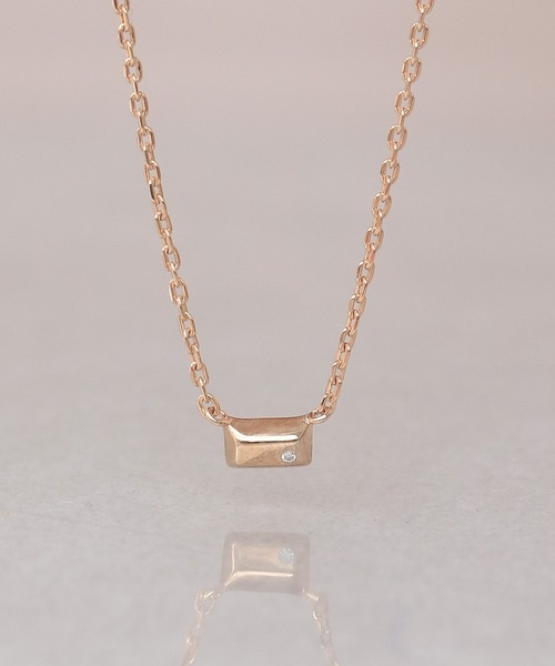 セール】K18vermeil チョコレート ダイヤモンド ネックレス