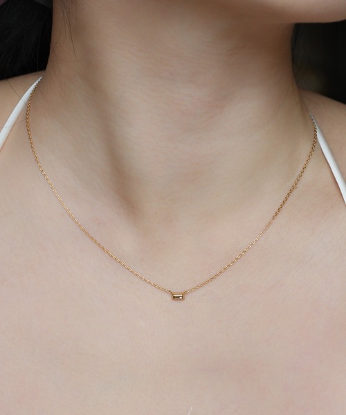 セール】K18vermeil チョコレート ダイヤモンド ネックレス