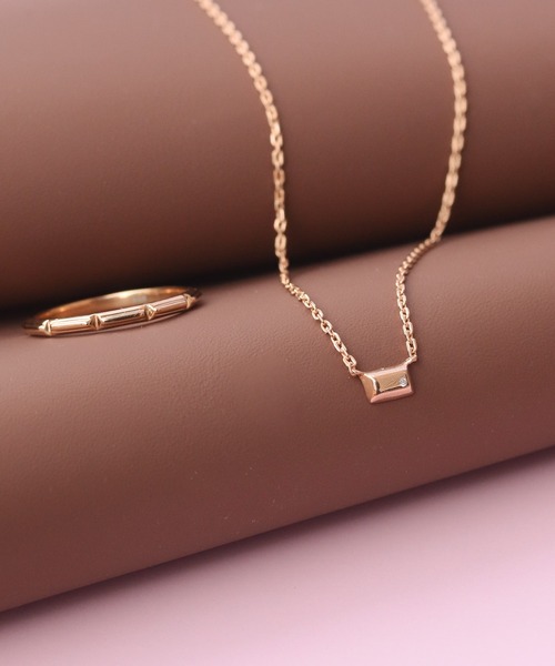 セール】K18vermeil チョコレート ダイヤモンド ネックレス