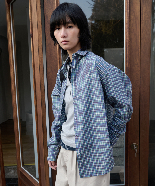 LEVAR(レバー)の「Relaxed Classic Check Shirt - Multi Green(シャツ/ブラウス・レディース・その他・FREE)」の2枚目の写真