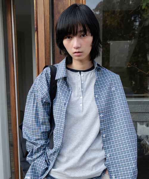 LEVAR(レバー)の「Relaxed Classic Check Shirt - Multi Green(シャツ/ブラウス・レディース・その他・FREE)」の3枚目の写真