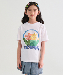 ブルーミング リラックスドTシャツ[ホワイト]