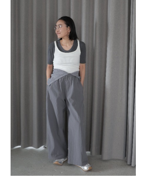 Henon.(ヘノン)の「Uネックボディスーツ(Tシャツ/カットソー・レディース・ブラック/アイボリー/グレー・F)」の19枚目の写真