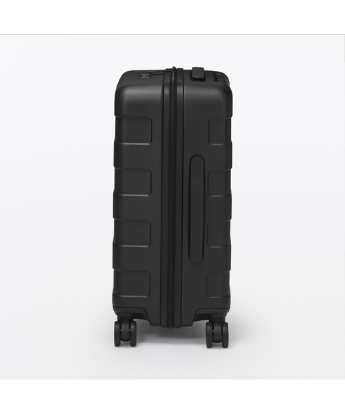 無印良品(ムジルシリョウヒン)の「バーを自由に調節できる フロントオープンキャリーケース(32L)(スーツケース/キャリーバッグ・レディース・ベージュ/ブラック・FREE)」の5枚目の写真