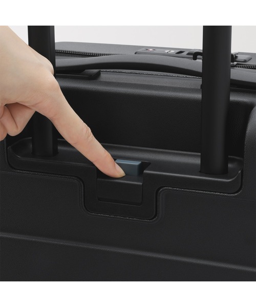 無印良品(ムジルシリョウヒン)の「バーを自由に調節できる フロントオープンキャリーケース(32L)(スーツケース/キャリーバッグ・レディース・ベージュ/ブラック・FREE)」の13枚目の写真