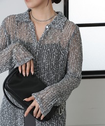 COLONY 2139 | ネップ透かし編みカーディガン(カーディガン/ボレロ)